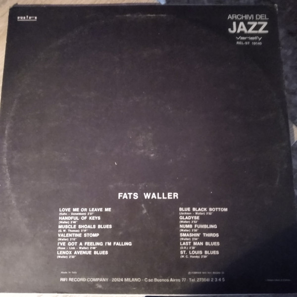 Fats Waller - Fats Waller | Variety (REL-ST 19140) - 2 Fats Waller - Fats Waller | Variety (REL-ST 19140) - 2