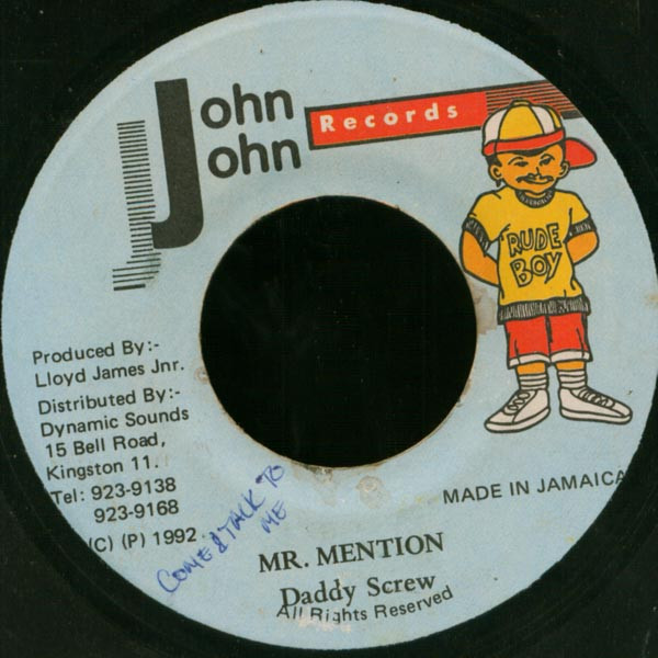 Daddy Screw - Mr. Mention | John John Records (none)