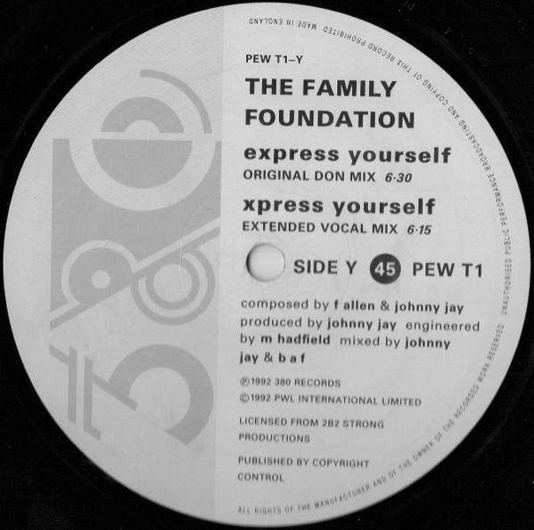 Family Foundation - Express Yourself | 380 Records (PEW T1) - 4 Family Foundation - Express Yourself | 380 Records (PEW T1) - 4