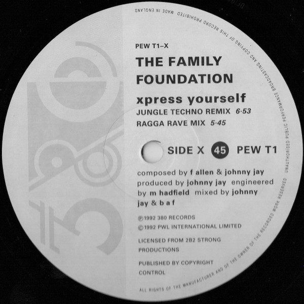 Family Foundation - Express Yourself | 380 Records (PEW T1) - 3 Family Foundation - Express Yourself | 380 Records (PEW T1) - 3