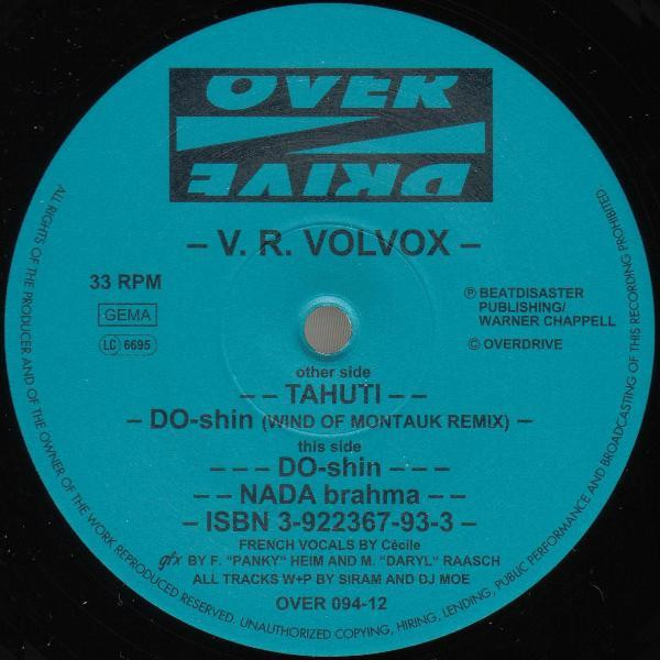 V.R. Volvox - Tahuti | Overdrive (OVER 094-12) - main