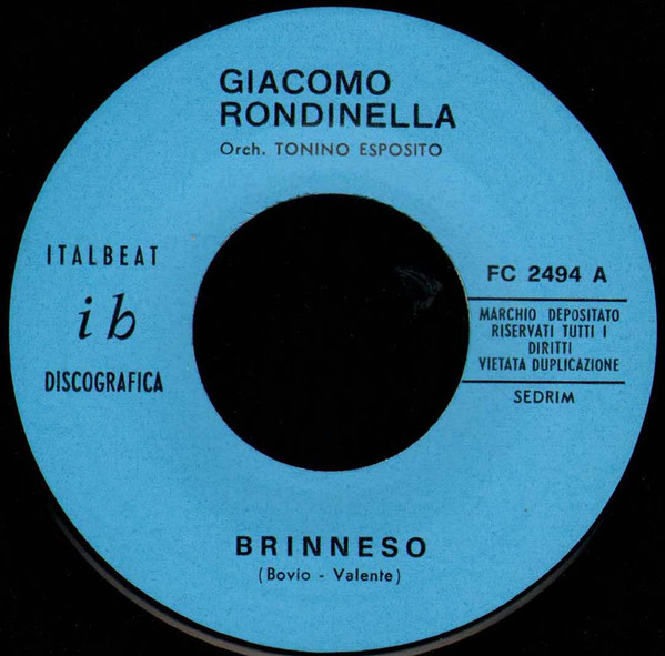 Giacomo Rondinella - Brinneso / Lacreme Napulitane | Italbeat Discografica (FC 2494) - 3