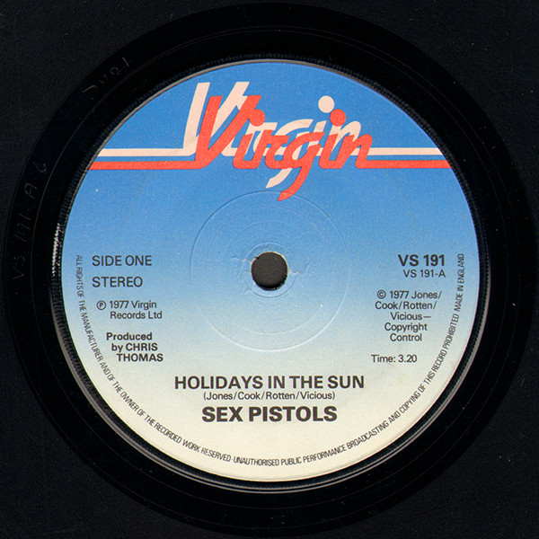 Sex Pistols - Holidays In The Sun | Virgin (VS 191) - main