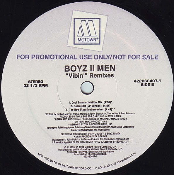 Boyz II Men - Vibin' (Remixes) | Motown (422860407-1) - 2