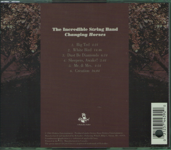 The Incredible String Band - Changing Horses | Hannibal Records (HNCD 4439) - 2