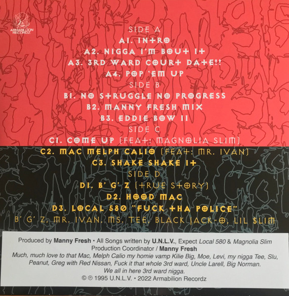 U.N.L.V. - Mac Melph Calio | Armabillion Recordz (ARM 065) - 2