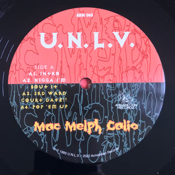 U.N.L.V. - Mac Melph Calio | Armabillion Recordz (ARM 065) - 3