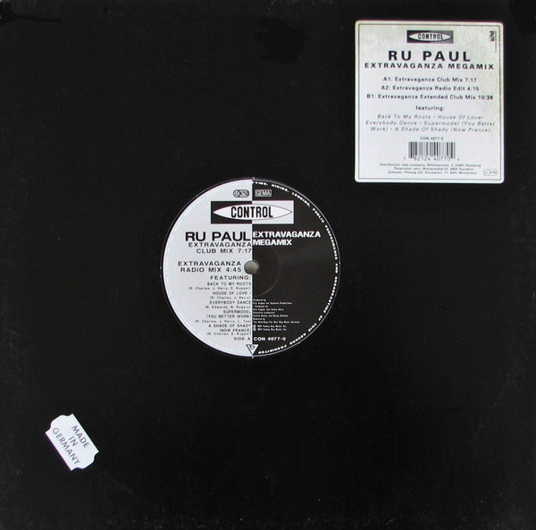 RuPaul - Extravaganza Megamix | Control (CON 4077-0) - 2