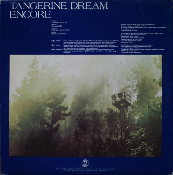 Tangerine Dream - Encore | Virgin (PZG 35014) - 2 Tangerine Dream - Encore | Virgin (PZG 35014) - 2