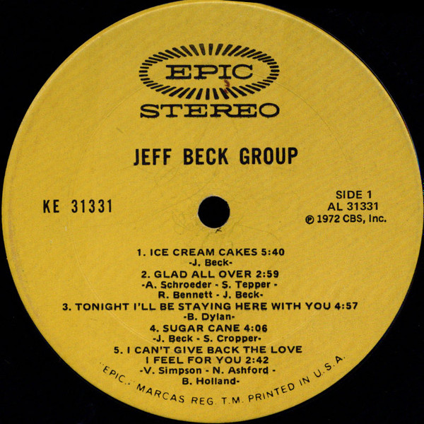 Jeff Beck Group - Jeff Beck Group | Epic (KE 31331) - 3