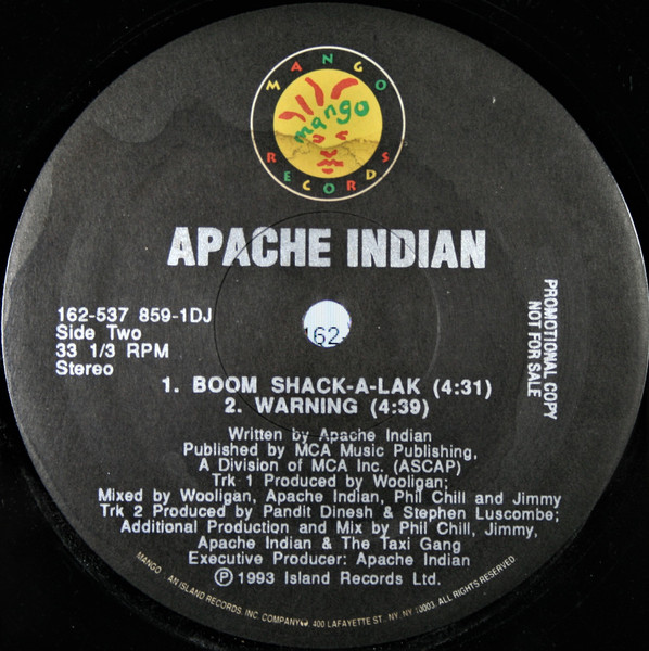 Apache Indian - Boom Shack-A-Lak | Mango (162-537 859-1DJ) - 4