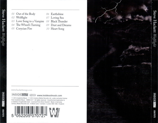 Steve Hackett - Wolflight | Inside Out Music (IOMCD 417) - 2