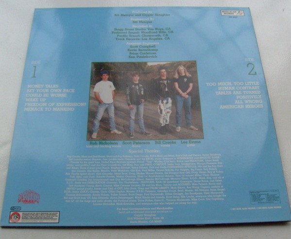 Cryptic Slaughter - Money Talks | Metal Blade Records (RR 9607) - 3 Cryptic Slaughter - Money Talks | Metal Blade Records (RR 9607) - 3