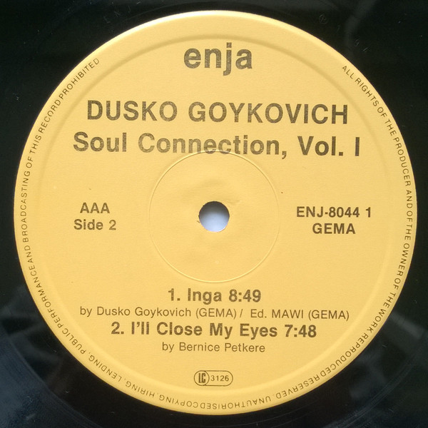 Dusko Goykovich - Soul Connection, Vol. I | Enja Records (ENJ-8044 1) - 4 Dusko Goykovich - Soul Connection, Vol. I | Enja Records (ENJ-8044 1) - 4