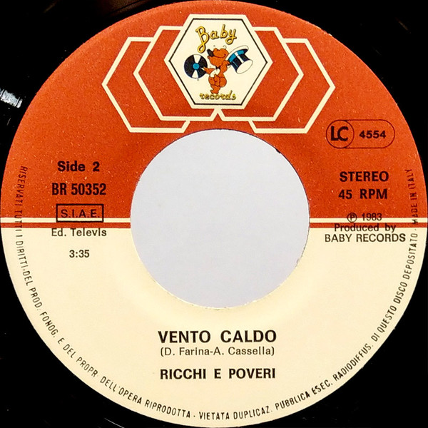 Ricchi E Poveri - Dimmi Quando | Baby Records (BR 50352) - 4 Ricchi E Poveri - Dimmi Quando | Baby Records (BR 50352) - 4