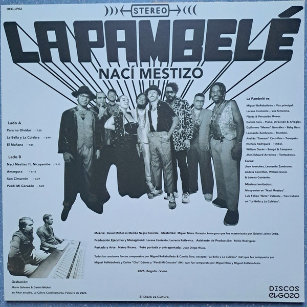 La Pambelé - Nací Mestizo | discos elgozo (DEG-LP02) - 2