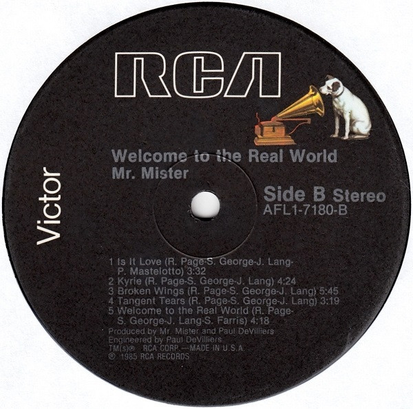 Mr. Mister - Welcome To The Real World [Vinyl] | RCA (AFL1-7180) - 4