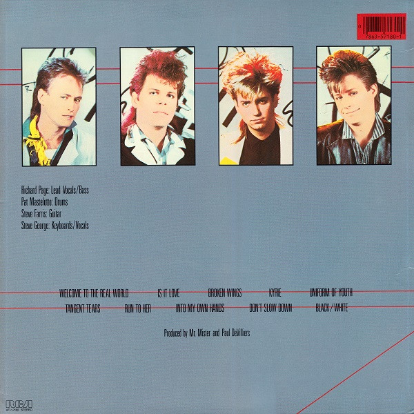 Mr. Mister - Welcome To The Real World [Vinyl] | RCA (AFL1-7180) - 2