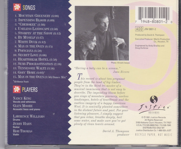 King And Moore - Impending Bloom | Justice Records (JR# 0801-2) - 2