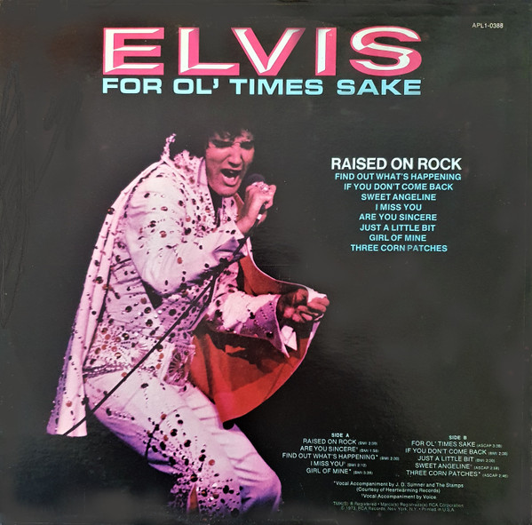 Elvis Presley - Raised On Rock / For Ol' Times Sake | RCA Victor (APL1-0388) - 2 Elvis Presley - Raised On Rock / For Ol' Times Sake | RCA Victor (APL1-0388) - 2