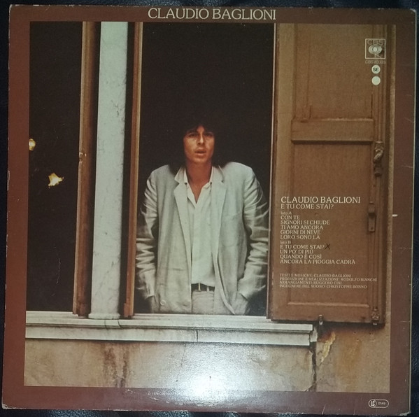 Claudio Baglioni - E Tu Come Stai? | CBS (CBS 83335) - 2 Claudio Baglioni - E Tu Come Stai? | CBS (CBS 83335) - 2