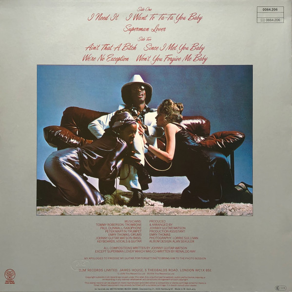 Johnny Guitar Watson - Ain't That A Bitch | DJM Records (0064.206)