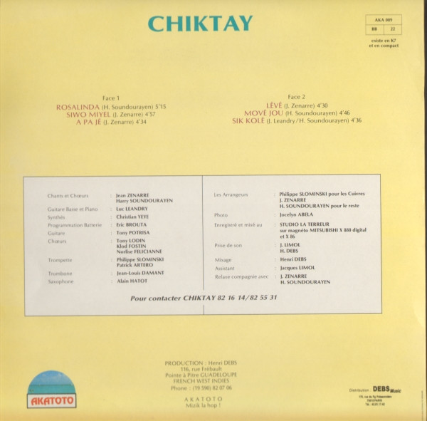 Chiktay - Douceur Des Iles | Akatoto (AKA 009) - 2
