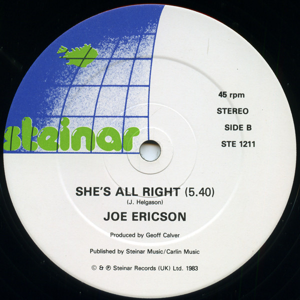 Joe Ericson - Take Your Time (Special 12" Mix) | Steinar (STE 1211) - main