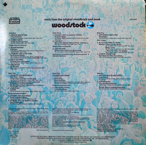 Various - Woodstock - Music From The Original Soundtrack And More | Cotillion (SD 3-500) - 2