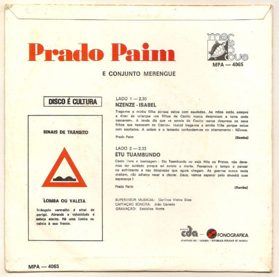 Prado Paim - Nzenze-Isabel / Etu Tuambundo | Merengue (MPA-4065) - 2