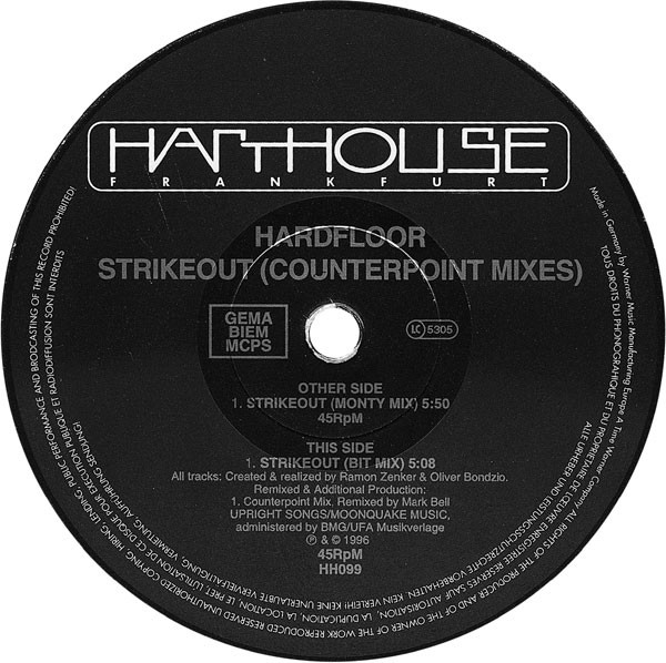 Hardfloor - Strikeout (Counterpoint Mixes) | Harthouse (HH099)