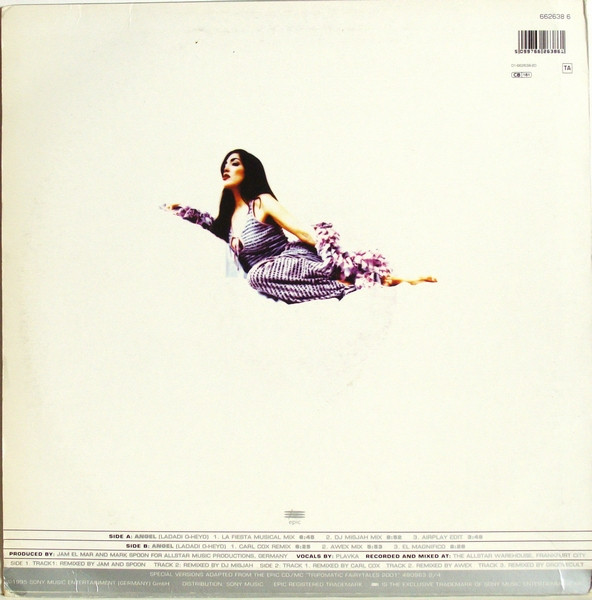 Jam & Spoon Featuring Plavka - Angel (Ladadi O-Heyo) | Epic (662638 6) - 2