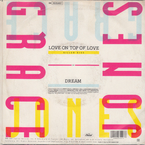 Grace Jones - Love On Top Of Love (Killer Kiss) | Capitol Records (06 2035497) - 2 Grace Jones - Love On Top Of Love (Killer Kiss) | Capitol Records (06 2035497) - 2