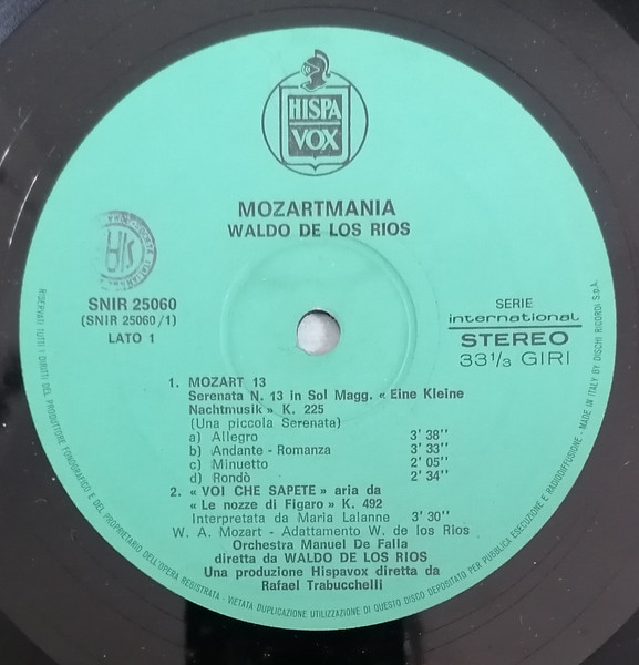 Waldo De Los Rios - Mozartmania | Hispavox (SNIR 25060) - 2 Waldo De Los Rios - Mozartmania | Hispavox (SNIR 25060) - 2