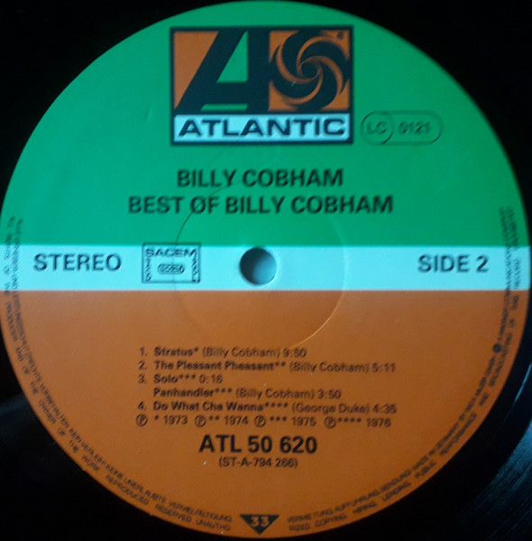 Billy Cobham - The Best Of Billy Cobham | Atlantic (ATL 50620) - 4