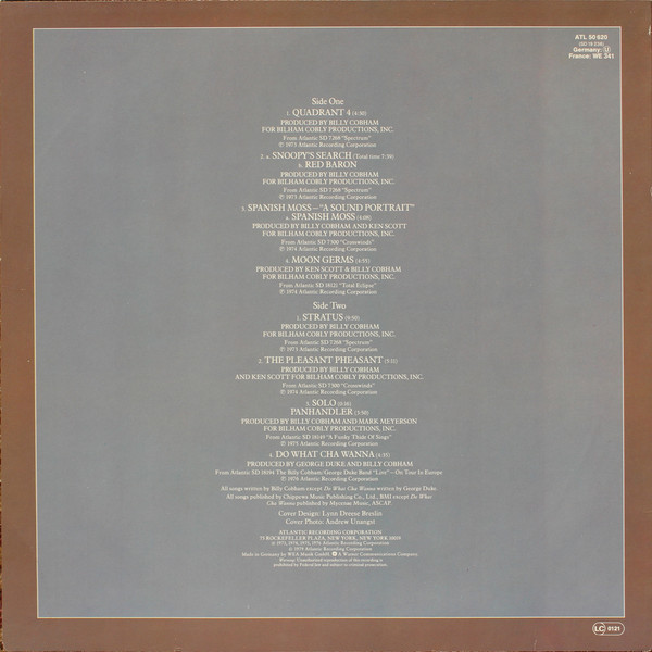 Billy Cobham - The Best Of Billy Cobham | Atlantic (ATL 50620) - 2