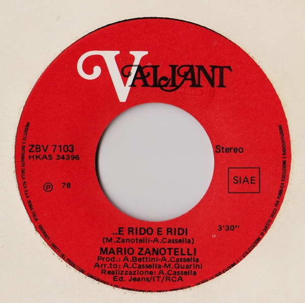 Mario Zanotelli - Io Ti Spio / ....E Rido E Ridi | Valiant (ZBV 7103) - 4