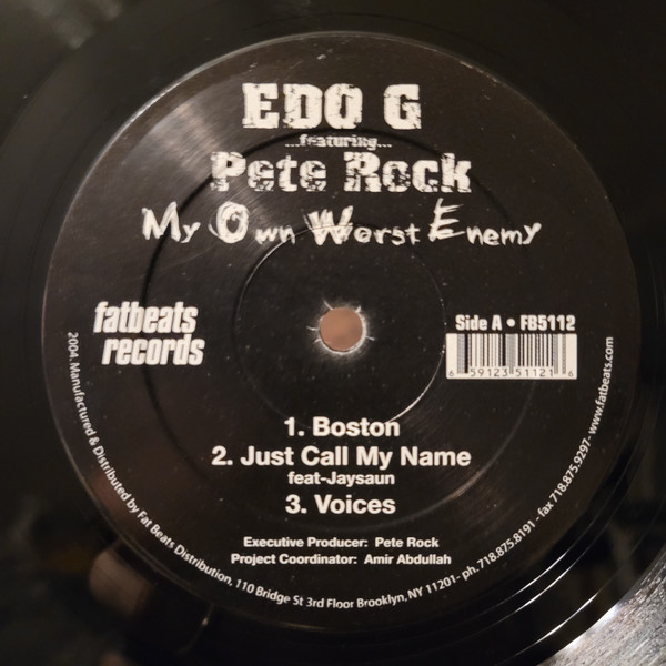 Ed O.G Featuring Pete Rock - My Own Worst Enemy | Fat Beats (FB5112) - 3