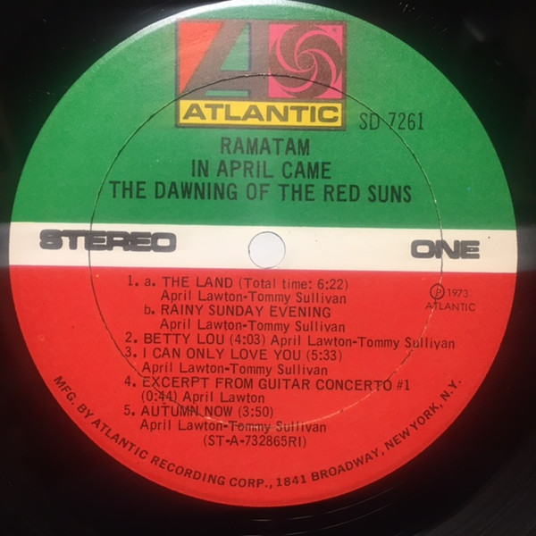 Ramatam - In April Came The Dawning Of The Red Suns | Atlantic (SD 7261) - 3 Ramatam - In April Came The Dawning Of The Red Suns | Atlantic (SD 7261) - 3
