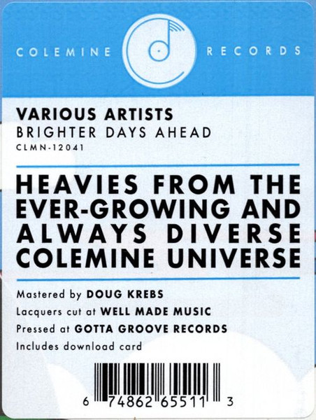 Various - Brighter Days Ahead | Colemine Records (CLMN 12041) - 2