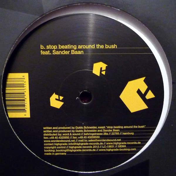 Guido Schneider - Solaris EP | Highgrade Records (Highgrade 107) - 2 Guido Schneider - Solaris EP | Highgrade Records (Highgrade 107) - 2