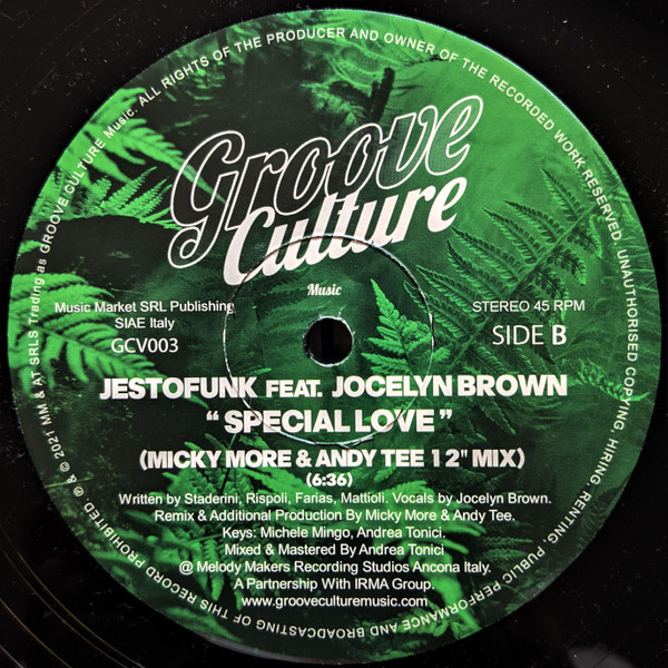 Jestofunk - I'm Gonna Love You (Micky More & Andy Tee 12" Mix) | Groove Culture Music (GCV003) - 2 Jestofunk - I'm Gonna Love You (Micky More & Andy Tee 12" Mix) | Groove Culture Music (GCV003) - 2