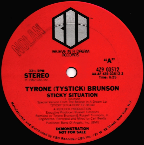 Tyrone Brunson - Sticky Situation | Believe In A Dream (4Z9 03512) - main Tyrone Brunson - Sticky Situation | Believe In A Dream (4Z9 03512) - main