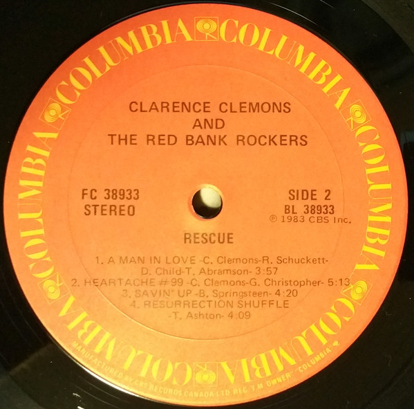Clarence Clemons And The Red Bank Rockers - Rescue [Vinyl] | Columbia (FC 38933) - 4