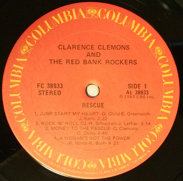 Clarence Clemons And The Red Bank Rockers - Rescue [Vinyl] | Columbia (FC 38933) - 3
