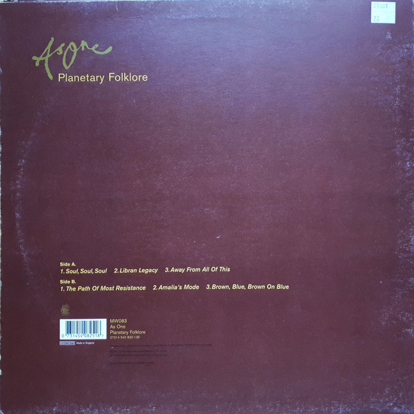 As One - Planetary Folklore | Mo Wax (MW083) - 4