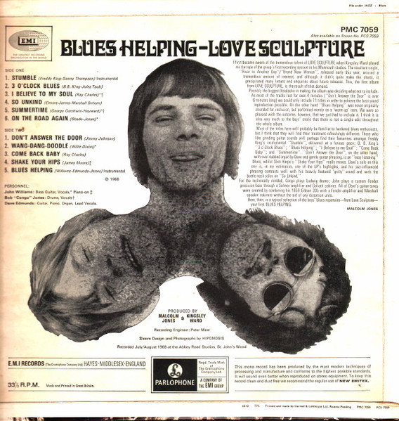 Love Sculpture - Blues Helping | Parlophone (PMC 7059) - 2