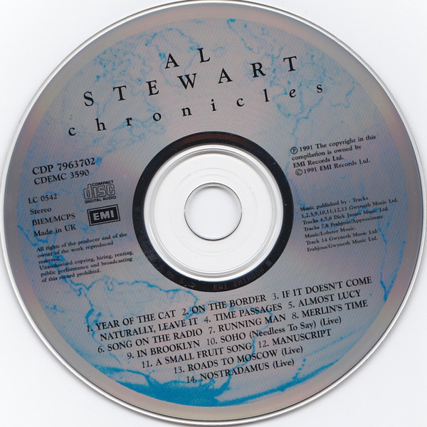 Al Stewart - Chronicles (The Best Of Al Stewart) | EMI (CDP 7963702) - main