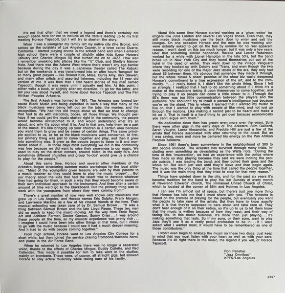 Horace Tapscott With The Pan-Afrikan Peoples Arkestra - Live At I.U.C.C. | UGMAA (NIMBUS No. 357) - 4 Horace Tapscott With The Pan-Afrikan Peoples Arkestra - Live At I.U.C.C. | UGMAA (NIMBUS No. 357) - 4