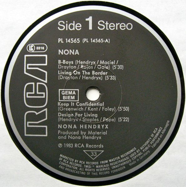 Nona Hendryx - Nona | RCA (PL 14565) - 2